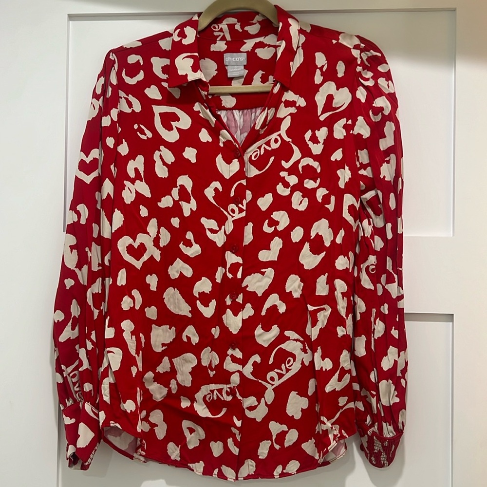 Red blouse